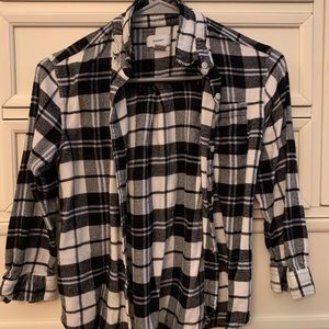 Black/White flannel